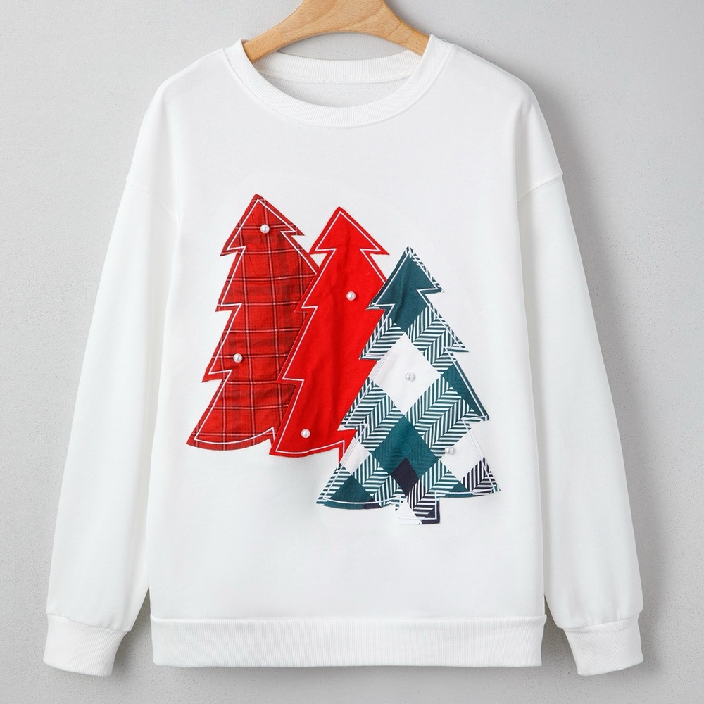 Festive Tree Pattern Sweatshirt - Picture 4 of 5